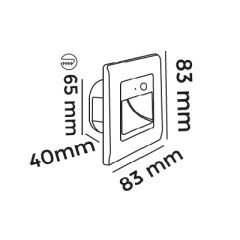 MOL9017 STEP SERİSİ SENSÖRLÜ LED MERDİVEN AYDINLATMA