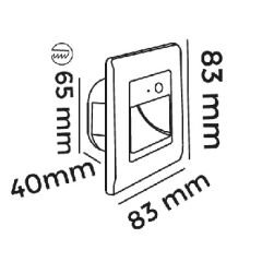MOL9016 STEP SERİSİ SENSÖRLÜ LED MERDİVEN AYDINLATMA