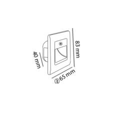 MOL9014 STEP SERİSİ RADAR SENSÖRLÜ LED MERDİVEN AYDINLATMA