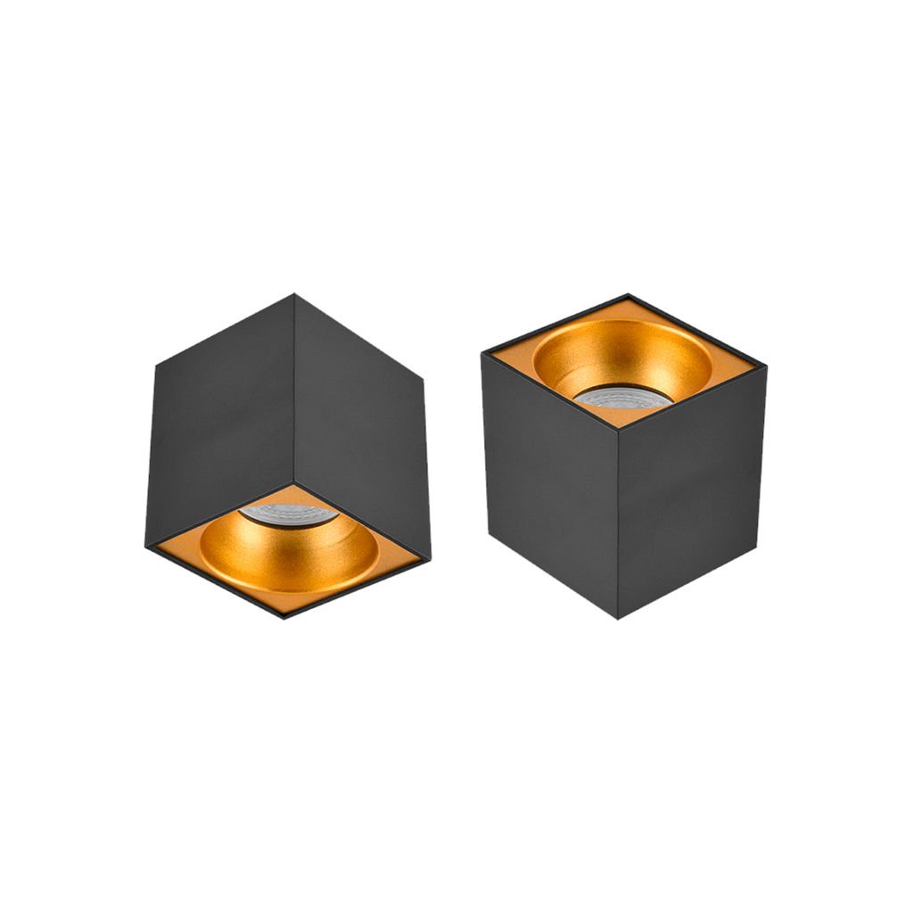 Siyah-Gold Spot Kare 220V