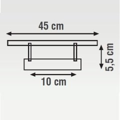 K2 6W 450 Lümen Led Tablo Apliği 4200K Ilık Beyaz