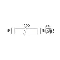 Braytron Multılıne 30-40-50w Multıwatt 3cct Ip65 Ledlı Etanj 1.2m
