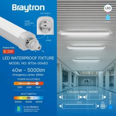 Braytron Multılıne 30-40-50w Multıwatt 3cct Ip65 Ledlı Et 3h Kıt
