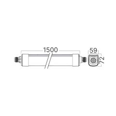 Braytron Multılıne 40-50-60w Multıwatt 3ctt Ip65 Ledlı Etanj 1.5m