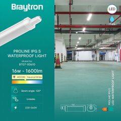 Braytron Prolıne 16w 4000k Ip65  Etanj Armatür 0.60 Mt