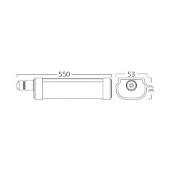 Braytron Prolıne 16w 6500k Ip65  Etanj Armatür 0.60 Mt