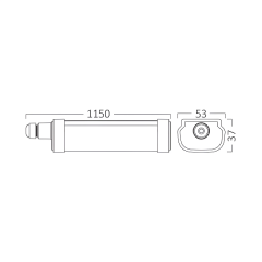 Braytron Prolıne 32w 6500k Ip65  Etanj Armatür 1.2 Mt