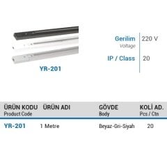 Ycl 1 Mt Monofaze Ray Beyaz