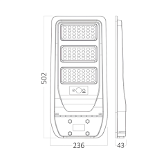 Braytron Solar 100w 6500k Ip65 Solar Led Sokak Armatür