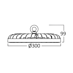 Braytron-Hıbay-Psl-200w-Gry-4000k-Ip65-Led Hıbay 90 Deg