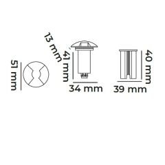 MOL9026 STELLA SERİSİ 12 VOLT DIŞ MEKAN ZEMİN AYDINLATMA