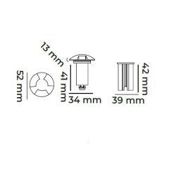 MOL9027 STELLA SERİSİ 12 VOLT DIŞ MEKAN ZEMİN AYDINLATMA