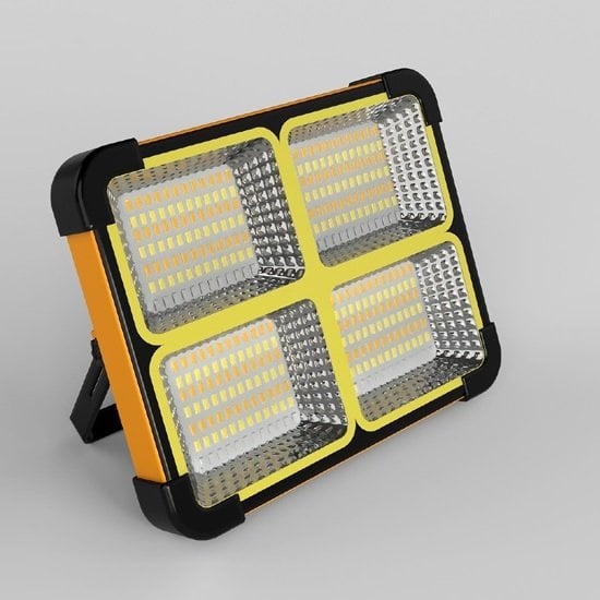 Ycl 200W Güneş Enerjili Taşınabilir Led Projektör