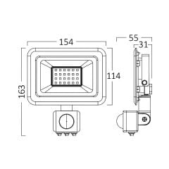 Braytron-Flood-30w-6500k-Sensörlü-Projektör