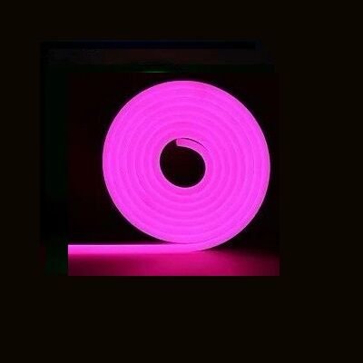 MOL2519 12 VOLT PEMBE IŞIK NEON LED 5 METRE SARGILI