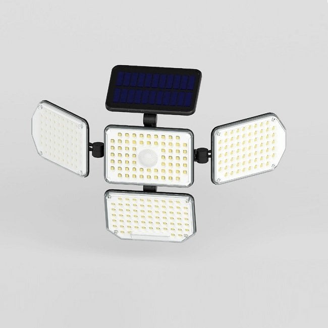 Ycl 100W Güneş Enerjili Led Projektör 6500K Beyaz Işık
