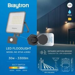 Braytron Flood 30w 3cct Projektör Ip65 Ledli