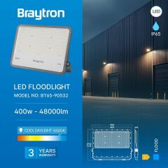 Braytron Flood 400w 3cct Ip65 Ledli Projektör