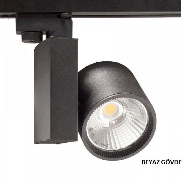 Ack 30W Cob Led Ray Armatür Beyaz Kasa-3000K