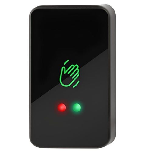 NoTouch El Sensörü Sıva Üstü  (IP 65) SİYAH 12-24V Zaman Rölesi ve Mesafe Rölesi Mevcut