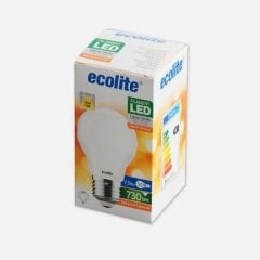 Ecolıte Soft Fılament 7,5W Ampul 730 Lümen 25.000 H Soft Cam 2700K Sarı Işık