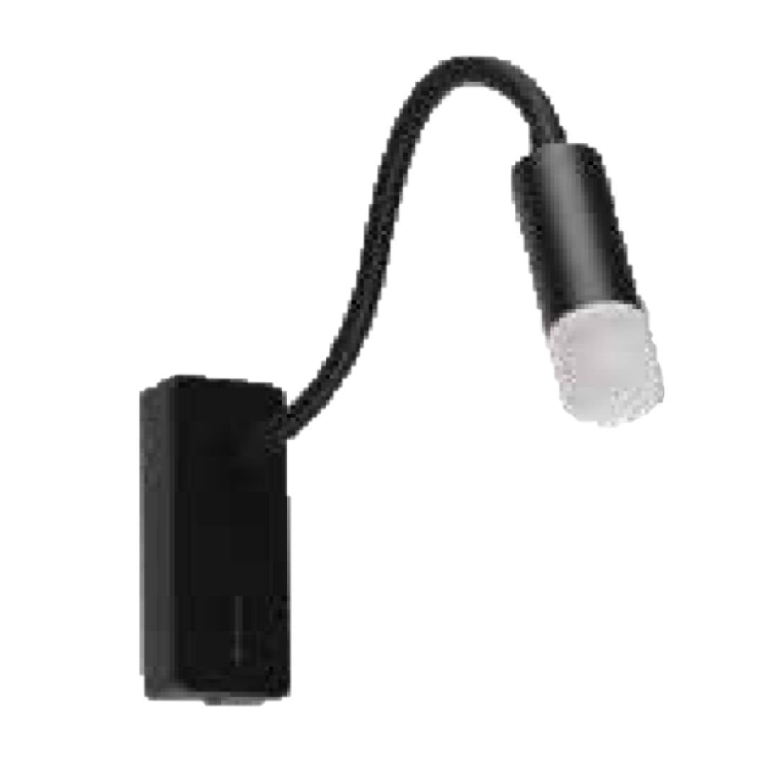 Jupıter Lw504 Led Yatak Başı Aplik Siyah