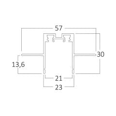 Braytron TR02 Magnet Ray Sıva Altı Trımless Siyah 1 Mt.
