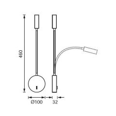 Jupıter Lw503 S Led Yatak Başı Aplik