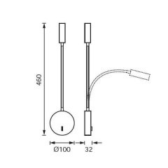 Jupıter Lw503 Sn Led Yatak Başı Aplik