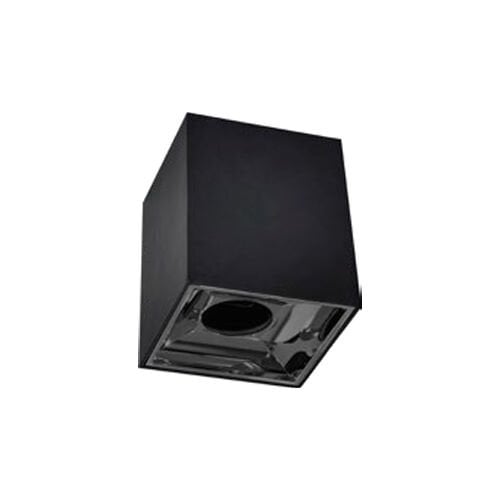 Ycl Sıva Üstü Dekoratif Kare Spot Siyah+Platin Reflektör