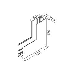 Braytron SR01 Magnet Sıva Üstü Duvar L Dönüş