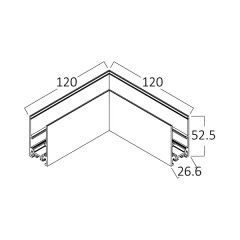 Braytron SR01 Magnet Sıva Üstü Tavan L Dönüş