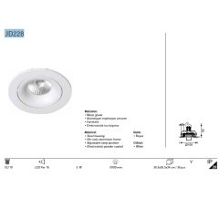 Jupıter Jd228 Hareketlı Spot Armatür