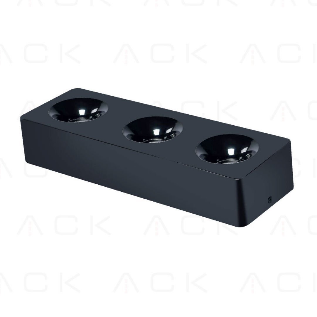 Ack 30W 6500K 3150Lm Siyah Sıva Üstü Led Spot Armatür