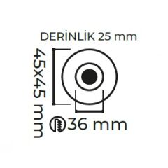 MOL7084 SAFİR YILDIZ LED MİNİK SPOT