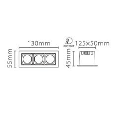 Jupıter Ls494 3'Lü Led Spot -Osram Insıde