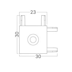 Braytron SR02 Ultra Slım İnce Sıva Üstü L Bağlantı