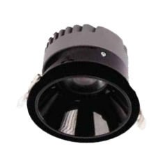 Ack 18W 4000K 1566Lm Yuvarlak Siyah Sıva Altı Led Spot Armatür
