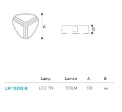 Led  Bahçe - Duvar Aplik Lh-13202B