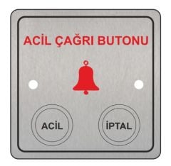 Paslanmaz Acil Çağrı Butonu (Gömme Tip)