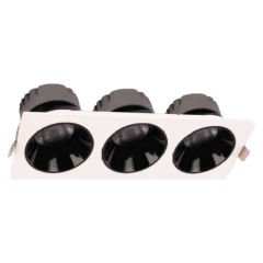 Ack 2X10W 6500K 2700Lm Beyaz Üçlü Sıva Altı Led Spot Armatür