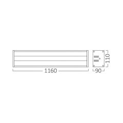 Braytron Hıbay 140w 4000k Ip54 Yüksek Tavan Armatür 1.2mt