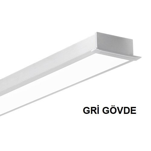 Lamptıme Lıneer Armatür Sıva Altı 220V-36W 100*50 Gri Kasa 120Cm 6500K Beyaz Işık Sürücülü