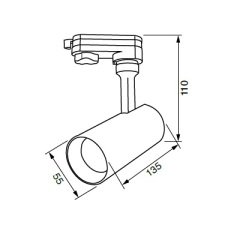 Jupıter Lr465 Led Monofaze Soketli Ray Spot