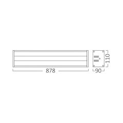 Braytron Hıbay 75w 6500k Ip54 Yüksek Tavan Armatür 0,9mt