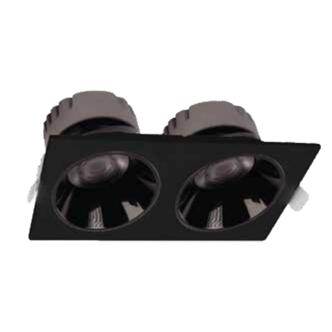 Ack 2X10W 4000K 1740Lm Siyah Çiftli Sıva Altı Led Spot Armatür