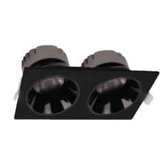 Ack 2X10W 4000K 1740Lm Siyah Çiftli Sıva Altı Led Spot Armatür