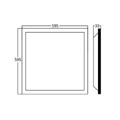 Braytron 40W-6500K 60X60 Clıp-In Backlıte Panel