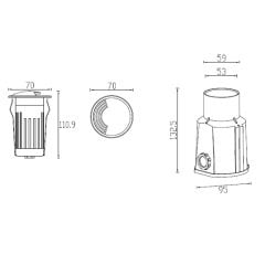 Jupıter Lg928 Led Gömme Bahçe Armatürü -Osram Insıde