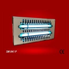 Elektro Frog Yapıskan Bantlı Duvar Modelı Sınek Tutucular Sm 041-Siyah Slim Normal Ampul İle